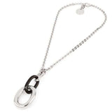 Collana con elementi ovali UNOAERRE in bronzo argento nero 1843