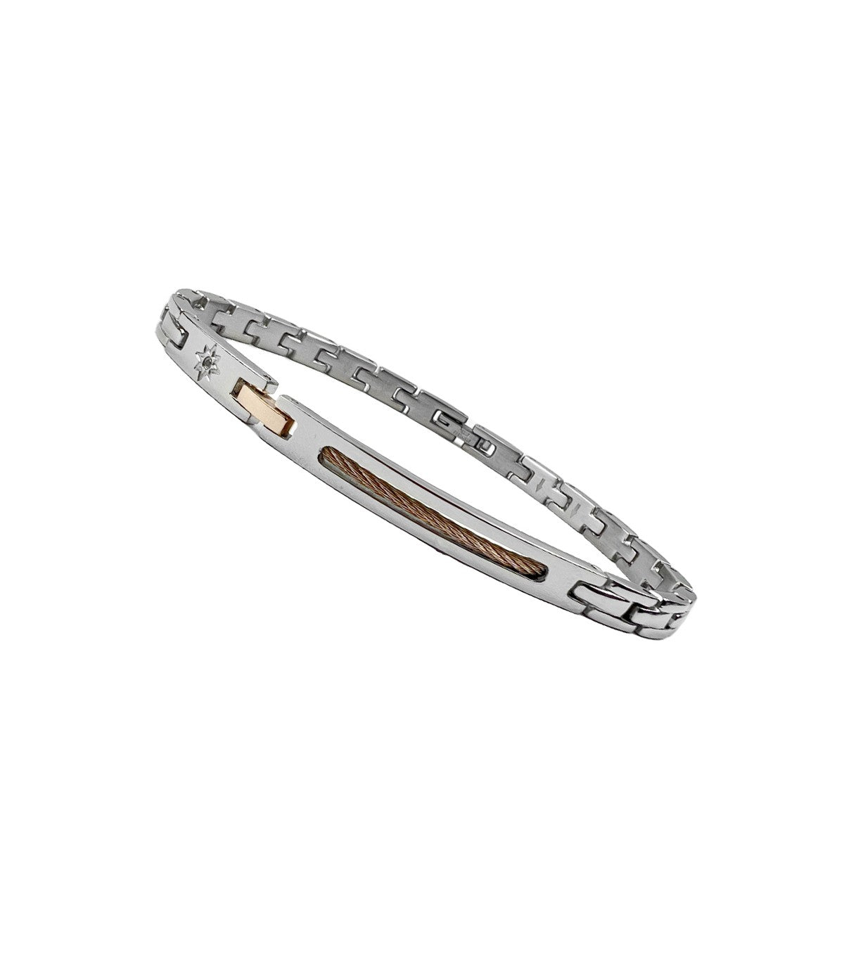 Bracciale uomo Zancan acciaio collezione Hi Teck