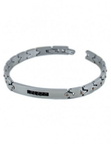 Bracciale ZANCAN Uomo in acciaio e pvd rosato EHB404