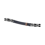 Bracciale Zancan uomo Hi-Teck ceramica nero UHB020 con zirconi