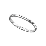 Bracciale Zancan per Uomo - Hi Teck Catena in Acciaio con Zircone Nero