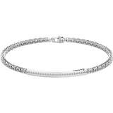 Bracciale da Uomo Zancan Insignia 925 in Argento con Zirconi Bianchi