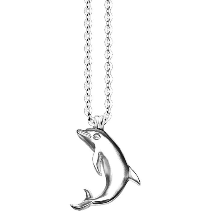 Collana da uomo in argento con pendente delfino Zancan.